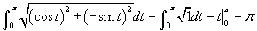 parametric arc length example