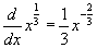deriv of x^(1/3)